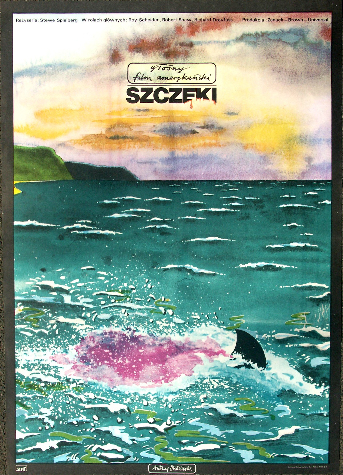 JAWS Polish Film Poster